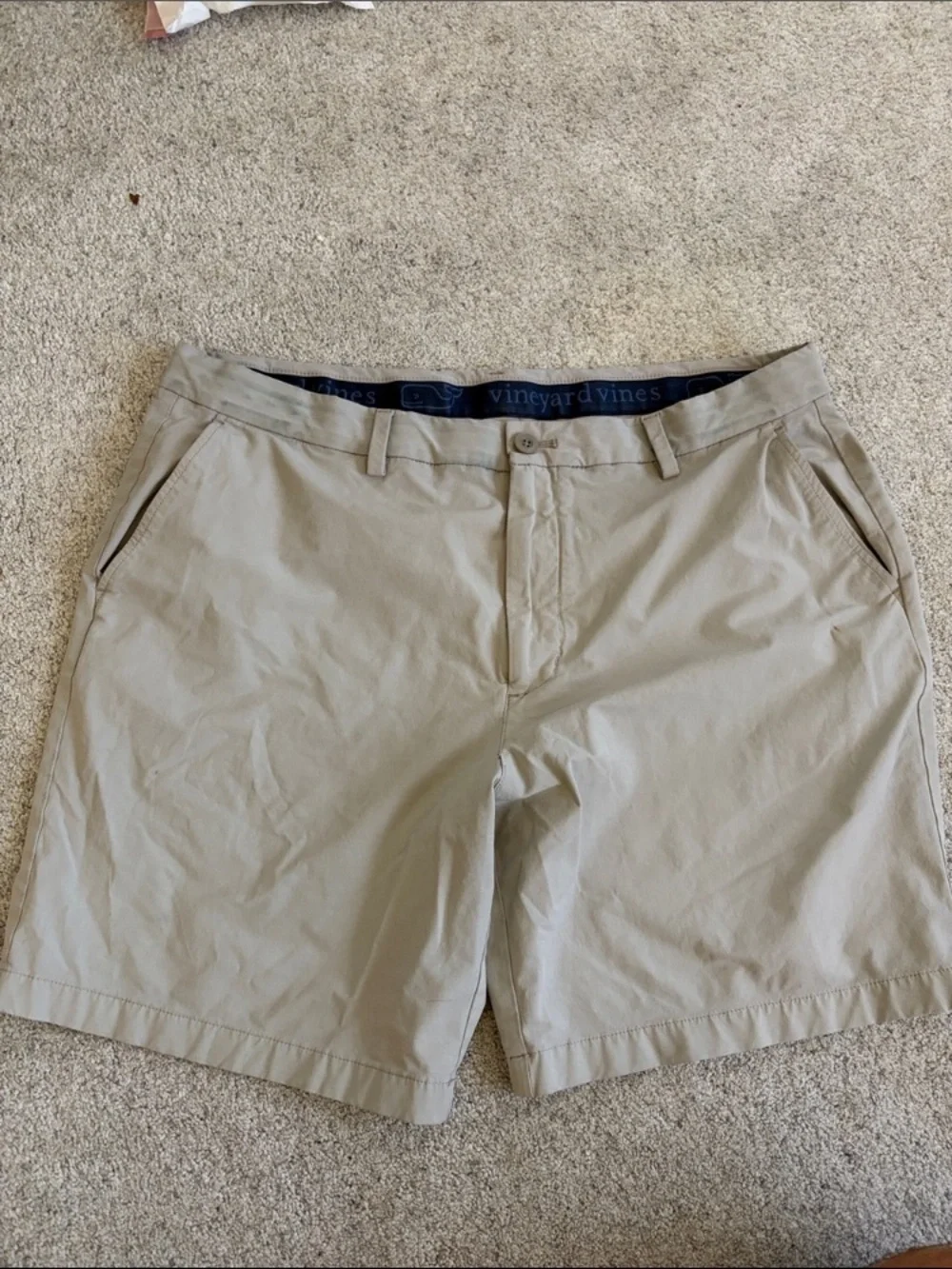 Vineyard Vines Men's Beige Flat Front Shorts